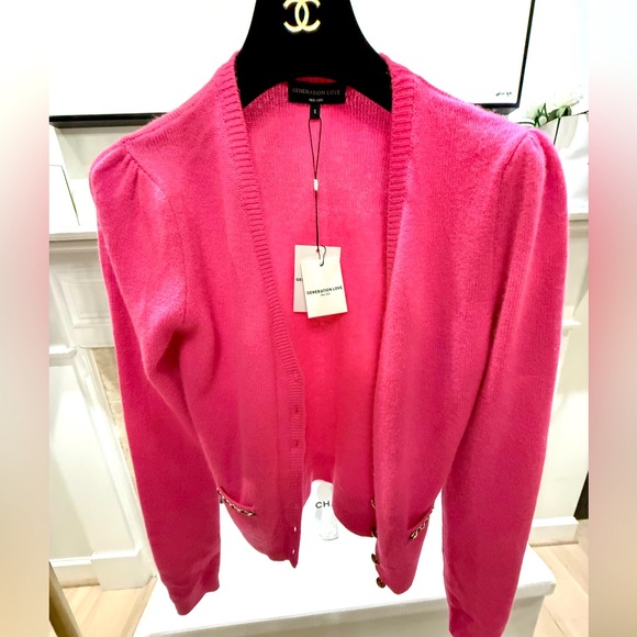 NWT Generation Love Hot pink cardigan in size small. - Picture 6 of 12